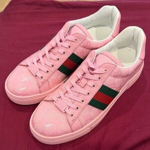 Gucci Pink and Green Women's Sneakers